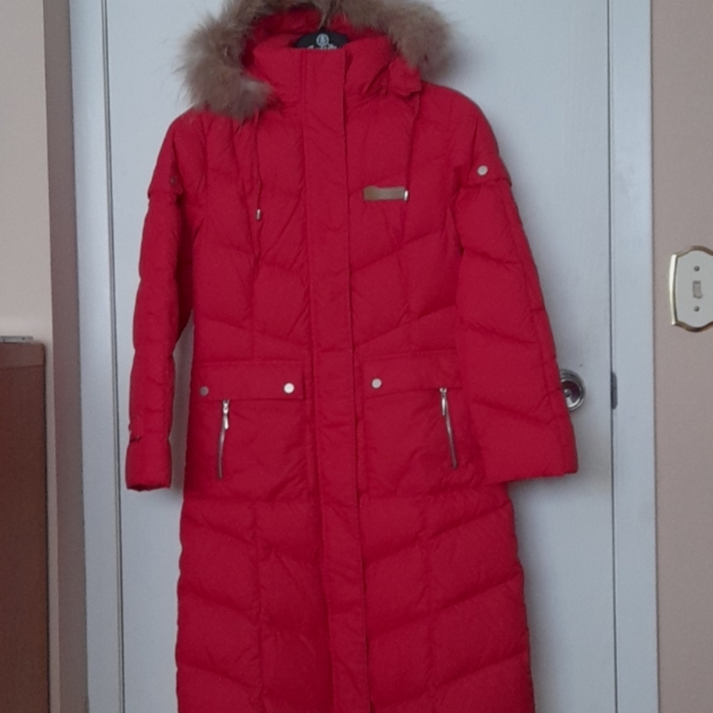 Girls Down Long Winter Coat size small